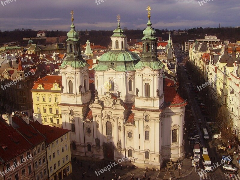 Prague Czech Republic City Urban Buildings