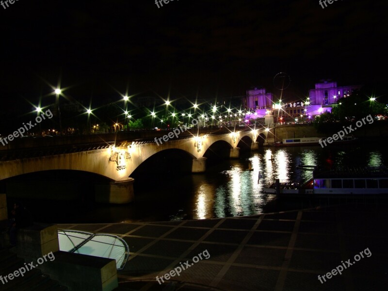 Paris France Bridge River Water