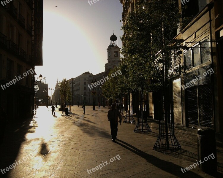 Netherlands Urban Sunlight Reflections Silhouettes