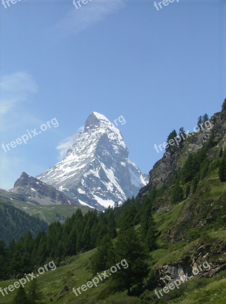 Matterhorn Alpine Mountain Free Photos