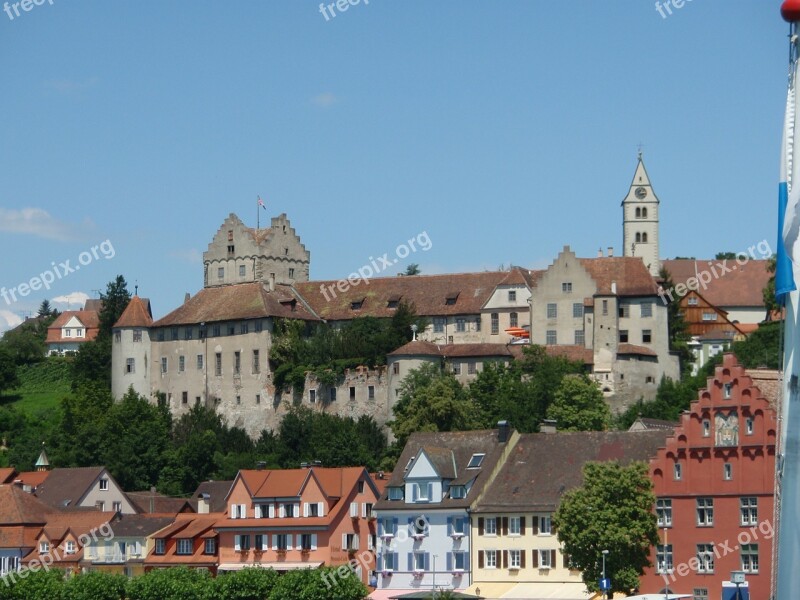 City Castle Fortress Meersburg View