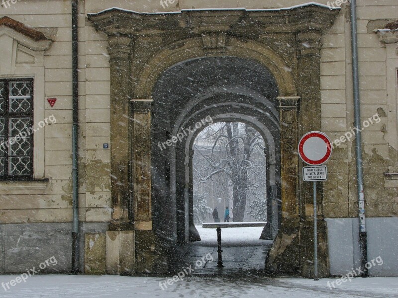 Snow Park Tor Snowing Street