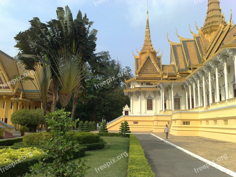 Phnom Penh Cambodia Royal Palace Building