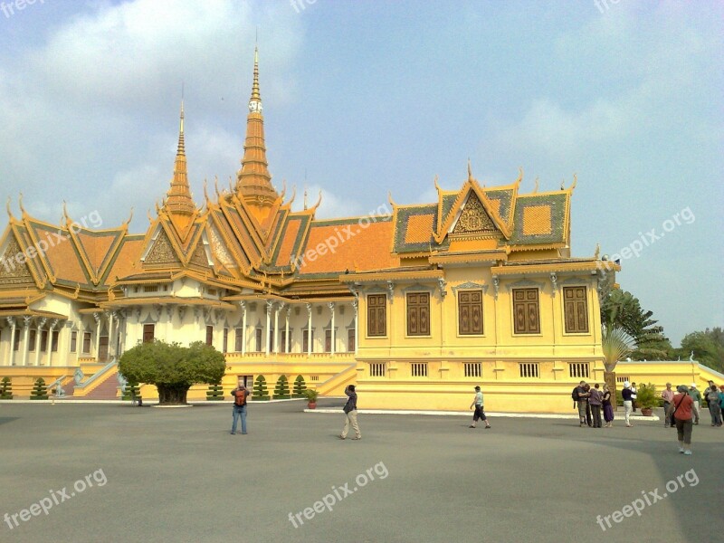 Phnom Penh Cambodia Royal Palace Building