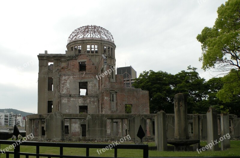 Hiroshima Peace Memorial Symbols Memorial Atom Bomb A-dome