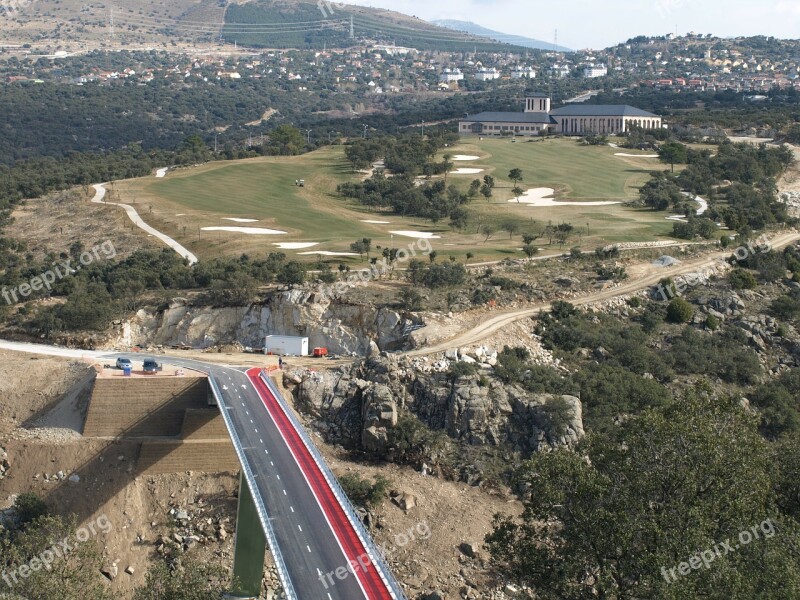 Angeles De San Rafael Golf Monument Bridge Segovia