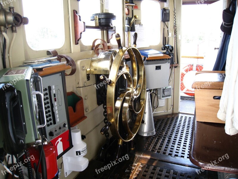 Steamer Visingsö Interior Båtratt Brass