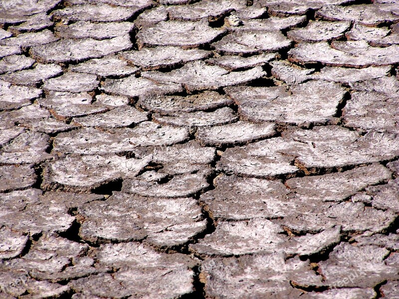 Saline The Ground Cracked Drought Free Photos