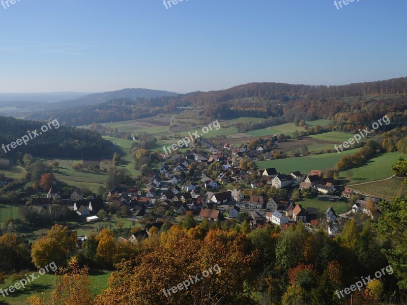 Schnaittach Germany Landscape Scenic Mountains