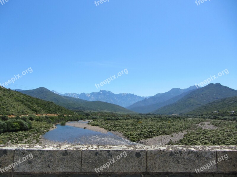 Corsica River Stones Mountains Nature