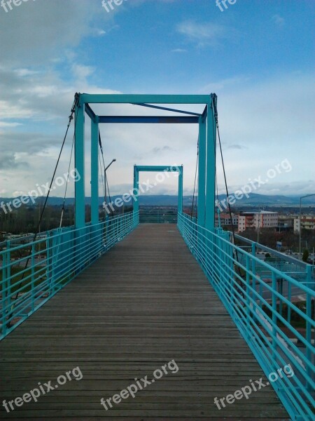 Blue Pedestrian Gateway Free Photos