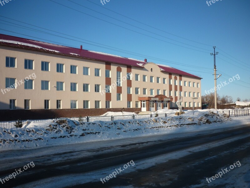 Iglino Bashkiria At Home Building Winter