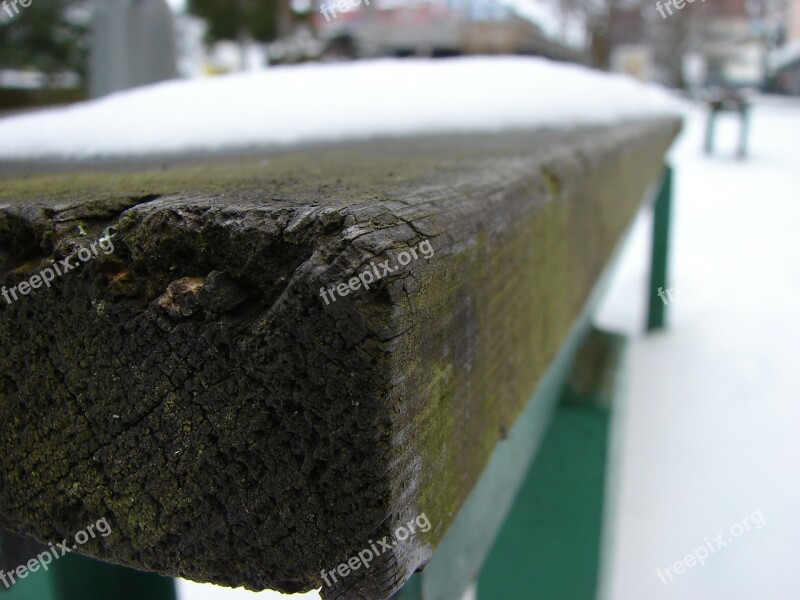 Bench Bench In The Park Park Sit The Rest Of The Snow