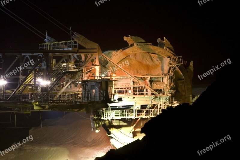 Brown Coal Open Pit Mining Bucket Wheel Excavators Free Photos