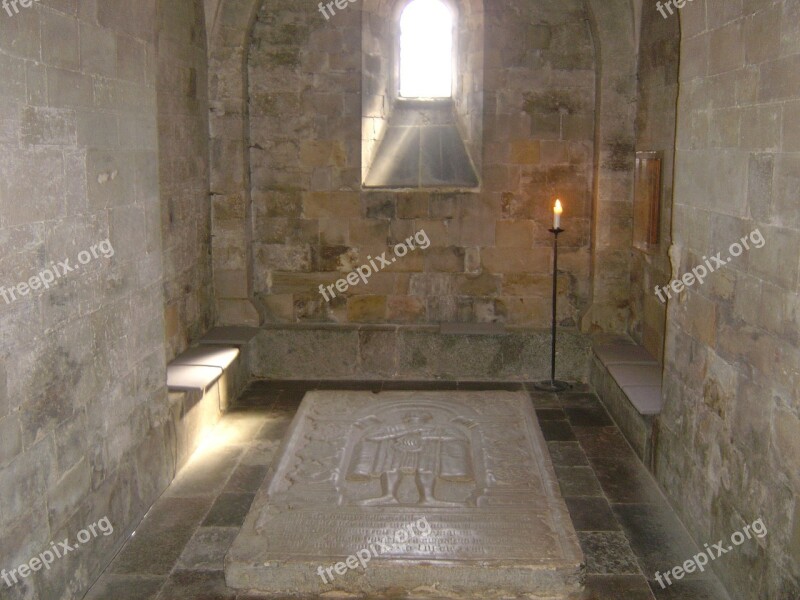 Tomb Crypt Medieval Lund Cathedral