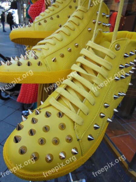 Yellow Boots Sports Boots Fashion Spring Fashion Boot With Rivets