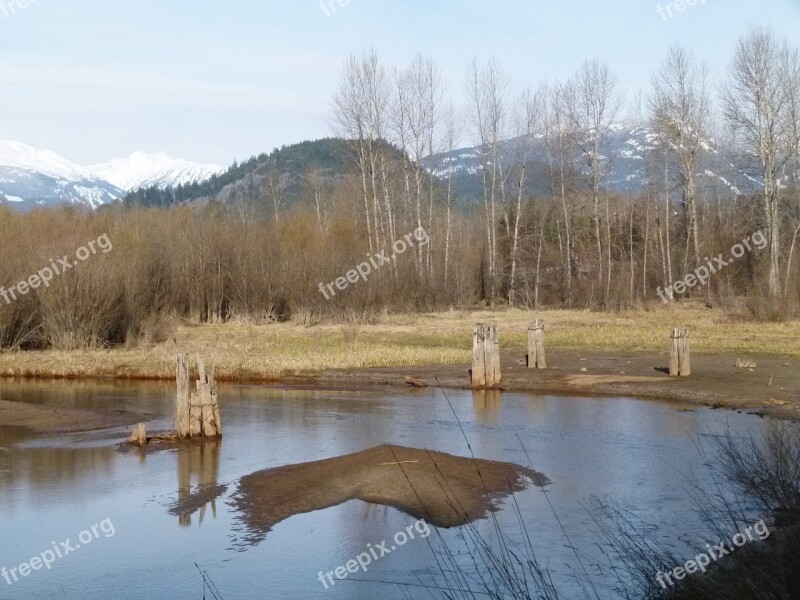 Birkenhead River British Columbia Pemberton Canada Spring