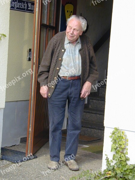 Age Man Grandpa Door Free Photos