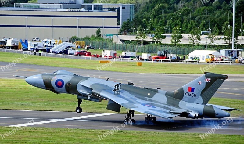 Vulcan Bomber Farnborough Air Show United Kingdom Plane