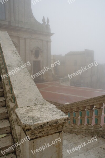 Italy Sicily Caltagirone Fog Free Photos