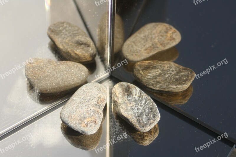 Stone Circle Stones Beach Mirroring Free Photos