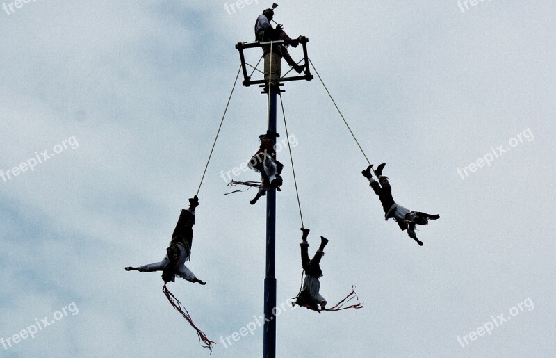 Papantla Flying Mexico Veracruz Height