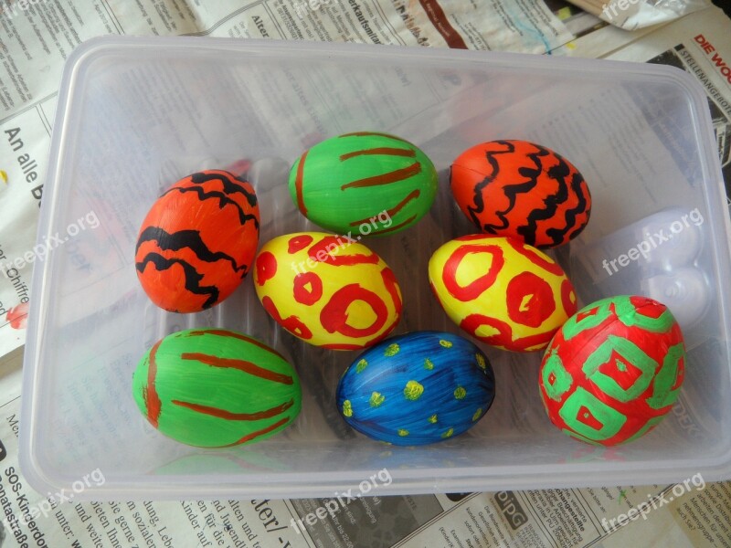 Egg Easter Eggs Painted Colorful Spring