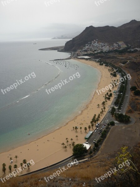 Beach Teresitas Santa Cruz Tenerife