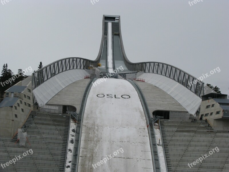 Norway Oslo Holmenkollen Ski Jumping Ski Jump