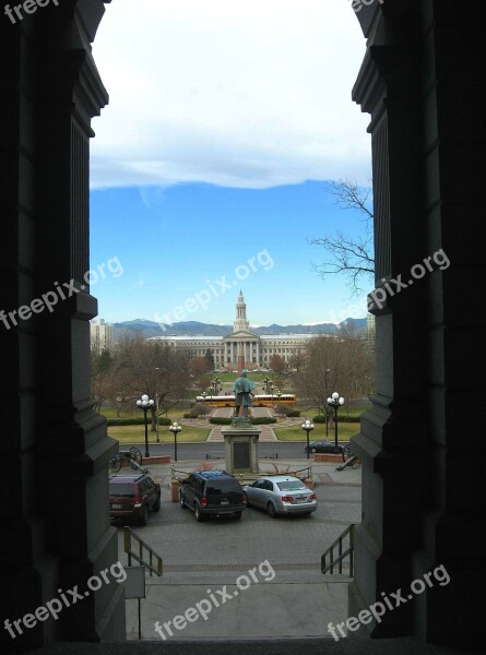 Denver Colorado Sky Clouds Mountains