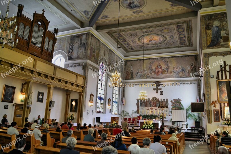 Czaplinek Poland Church Interior Inside