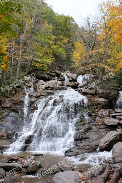 Waterfall Waterfalls Water Park Stream