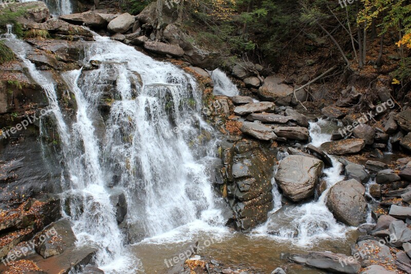 Waterfall Waterfalls Stream Creek Park