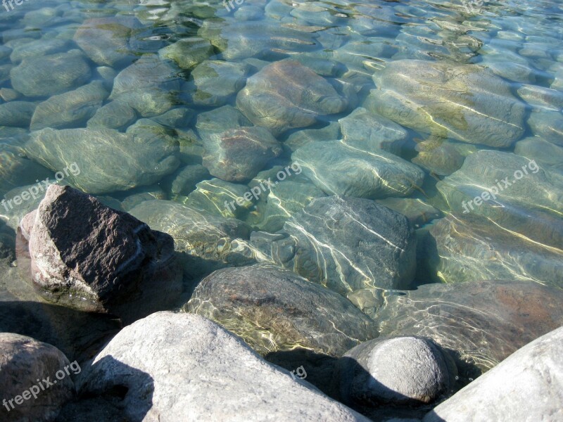 Water Bach River Stones Pebble