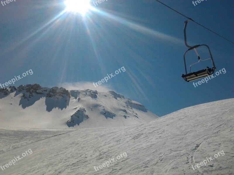 Solar Snow The Cable Car Free Photos