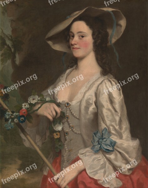 George Knapton Female Woman Art Painting