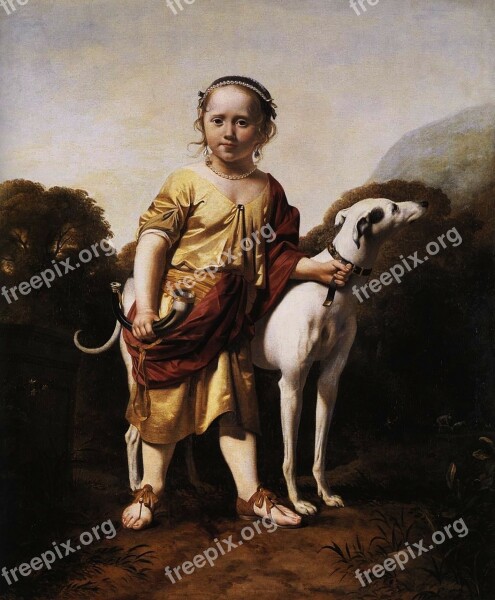 Caesar Van Everdingen Boy Dog Child Outside