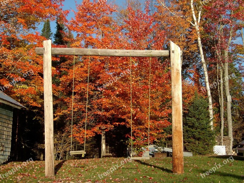 Old Fashion Swing Wood Swings