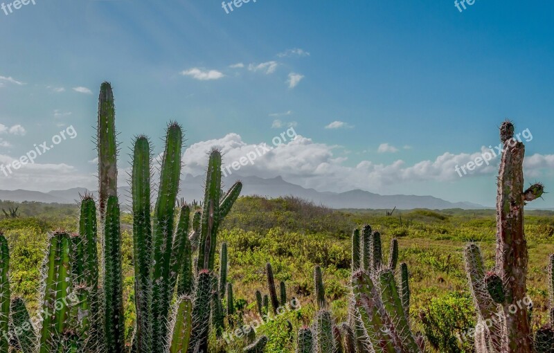 Venezuela Mountains Sky Clouds Landscape