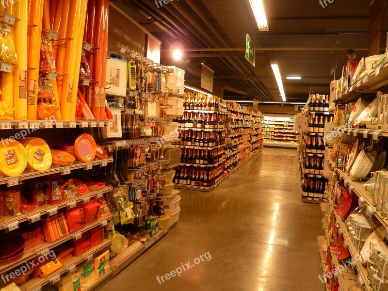 France Store Market Inside Interior