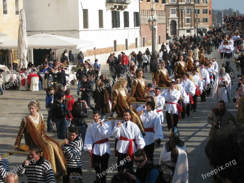 Venice Italy Parade Festival People