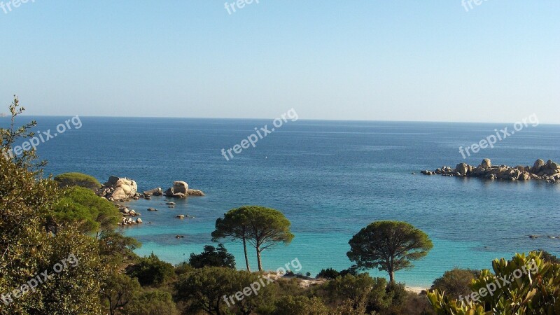 Corsica Beach Sea Coast France