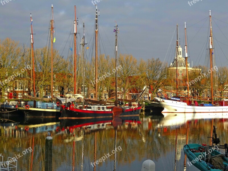 Enkhuizen Netherlands Ships Boats Sky