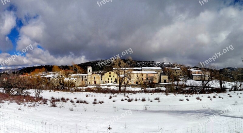 France Village Abandoned Buildings Sky