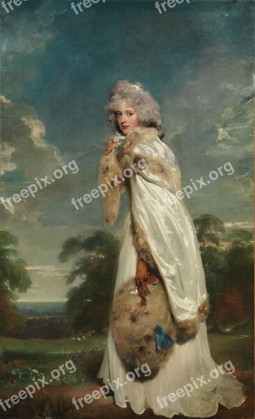 Thomas Lawrence Woman Female Nature Outside