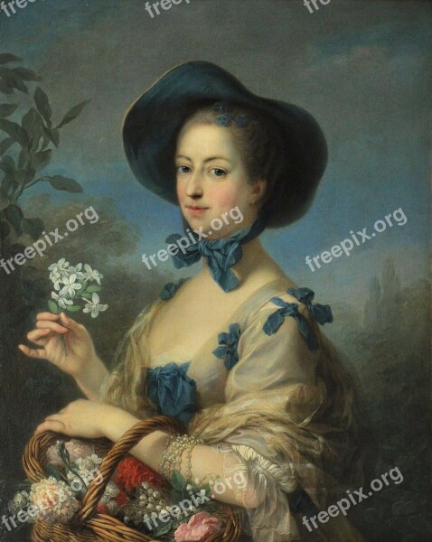 Charles Van Loo Portrait Painting Oil On Canvas Art