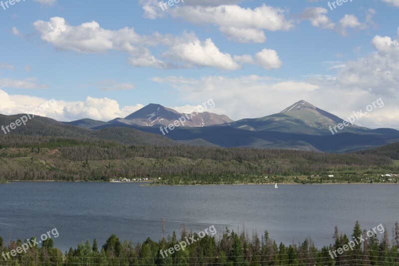 Lake Mountain Landscape Colorado Trees