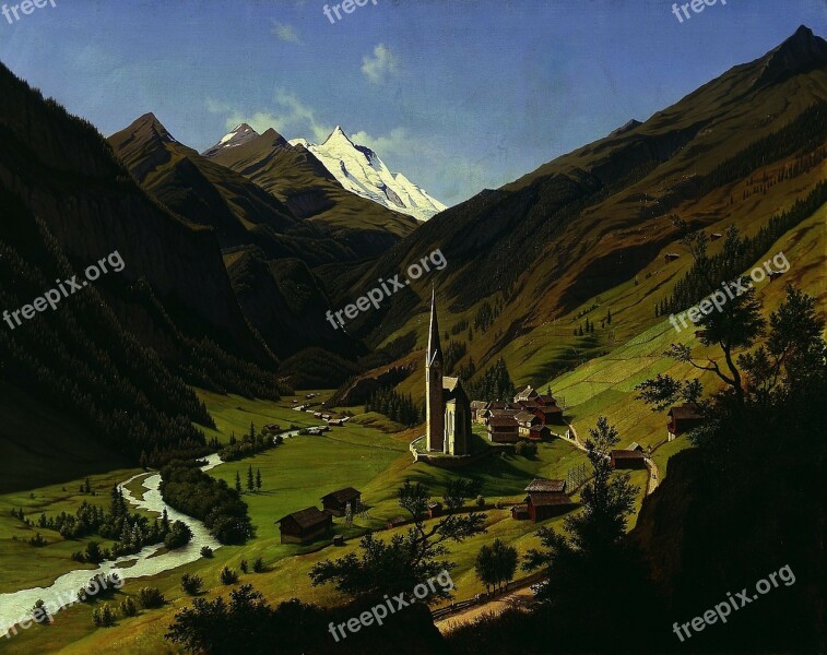 Hubert Sattler Landscape Painting Art Artistic