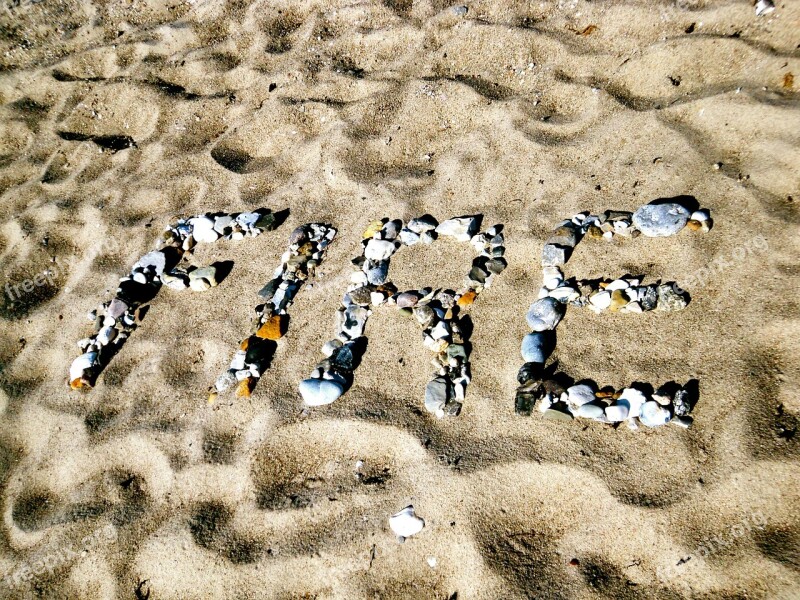 Sand Summer Hand Child Stones