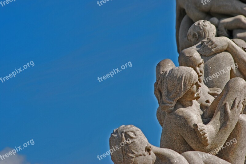 Oslo Norway Statue Vigeland Scandinavia